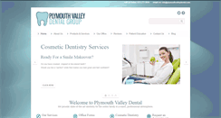 Desktop Screenshot of plymouthvalleydental.com