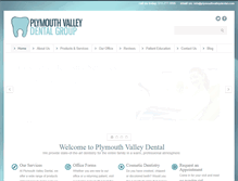 Tablet Screenshot of plymouthvalleydental.com